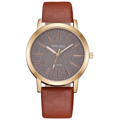 Dameshorloges Premium Trendy Dameshorloge Leren Horloge Dames Voor Dames Kwarts Polshorloges Montre Femme Voor Mannen En Vrouwen