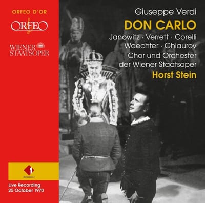 Gundula Janowitz, Shirley Verrett, Franco Corelli - Verdi: Don Carlo - Live Recording From 1970 (3 CD)