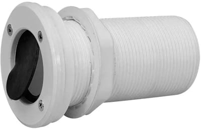 Nuova Rade Doorvoer Met Schroefdraad En Terugslagklepverlenging Wit 116 x 75 mm