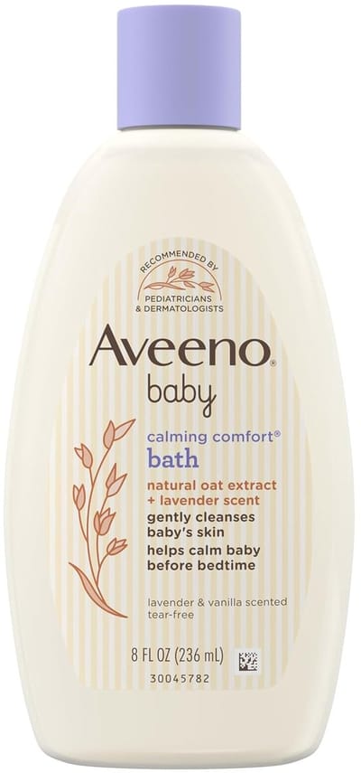 Aveeno Baby Calming Comfort Bath & Wash with Relaxing Lavender & Vanilla Scents, 236ml