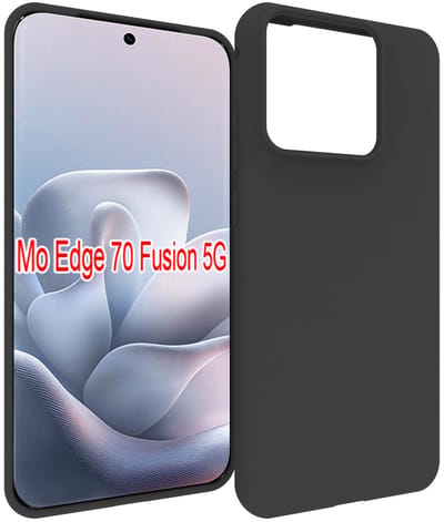 MobyDefend Hoesje - Geschikt voor Motorola Edge 70 Fusion - TPU Backcover - Mat Zwart