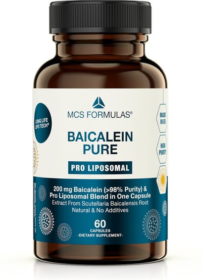 Baicalein Pro Liposomal 200mg - NO ADDITIVES - 60 Capsules