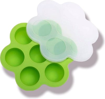 Bewaarbakjes babyvoeding - Babyvoedingsaccessoires - Baby bakjes met 7 vakjes groen