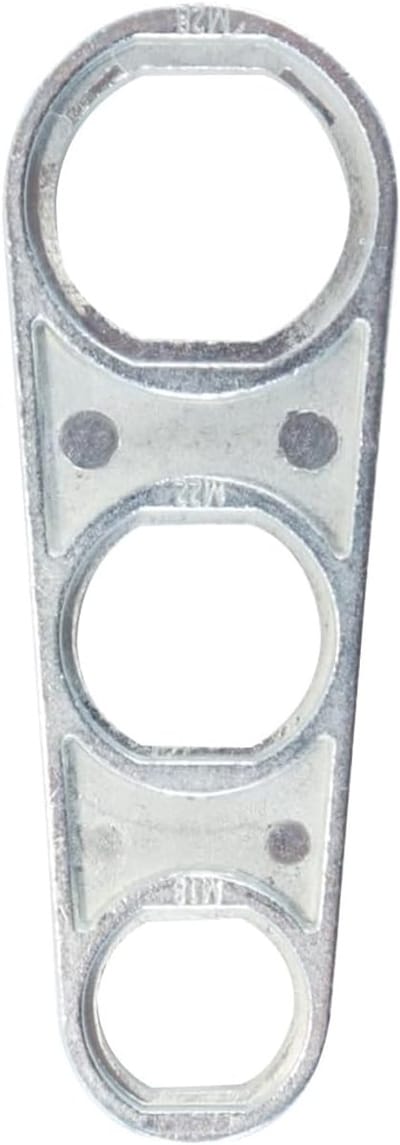 6-delige roestvrijstalen beluchtersleutelset - M16 - M18 - M20 - M22 - M24 - M28 - Universele kraanzeefsleutel voor het vervangen van de beluchter - hoogwaardig gereedschap - efficiënte vervanging