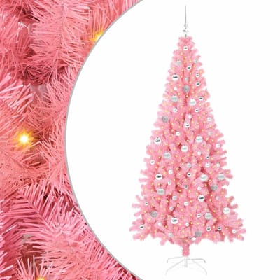 vidaXL Kerstboom Roze 210 cm PVC