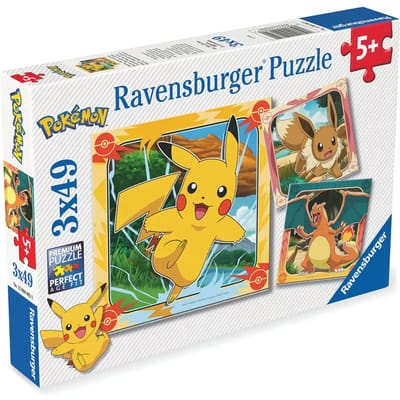 Ravensburger Pokémon-puzzel 3x49 Stukjes Veelkleurig