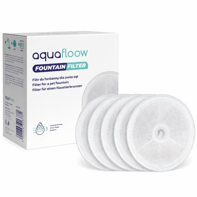AquaFloow Drinkfontein Filters Compatibel met Catit 43742 43725 43747 50023 50053 55600 – Vervangbare Filters voor Automatische Kattenfontein – 5 Stuks – 3 Filtratieniveaus