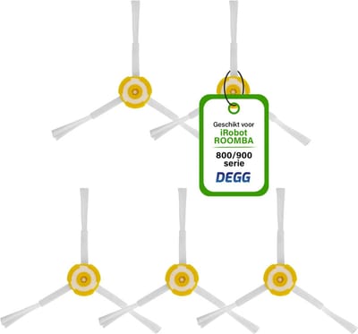 DEGG® - Zijborstel geschikt voor iRobot roomba 800/900 serie - Geschikt voor iRobot roomba onderdelen - Roomba Spinners - 5 STUK(S)