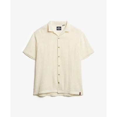 Superdry - Gebreid overhemd met textuur - Heren - Shirts