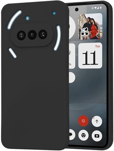 Hoesje geschikt voor Nothing Phone (3a) - Techsuit Soft Flex Silicone Back Cover - Black