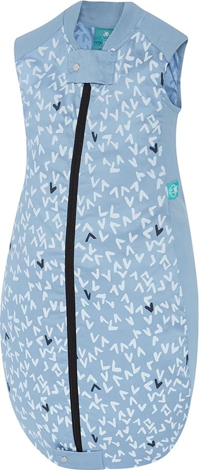 ergoPouch Slaapzak Baby Sheeting Zomer - 2-12 maanden - 80 cm - TOG 0.3 - Organic Denim Arrow