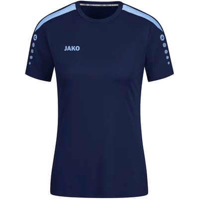 Jako Power Shirt Korte Mouw Dames - Hemelsblauw / Marine | Maat: 38