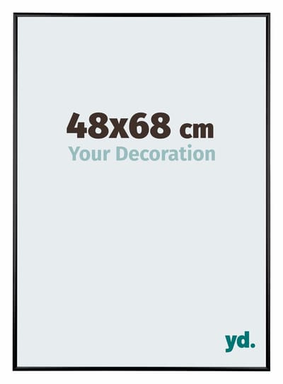 Your Decoration - Puzzellijst 48x68 cm - Zwart Mat - Puzzellijst 500-1000 stukjes - Aluminium Fotolijst - Kent
