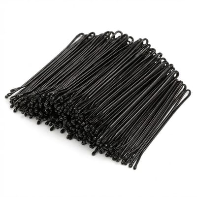 200 Zwarte haarspelden – haarclips – schuifspeldjes – geschikt voor dames en heren – zwart met afgeronde uiteinden – ideale haar accessoires voor dagelijks gebruik