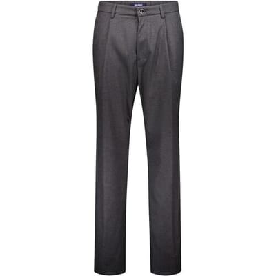 Gardeur Broek Liberty Faux Uni Loose Relaxed Comfort Stretch Donker Grijs / male