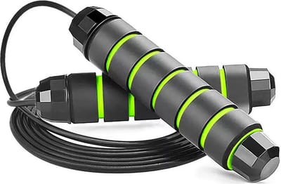 Techvavo® Professioneel Sport Springtouw - Verstelbaar - Speedrope - Jump Rope - voor Volwassenen en Kinderen - Groen