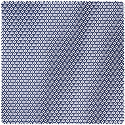 Katoenen poplin stof "Daisy" - Marineblauw