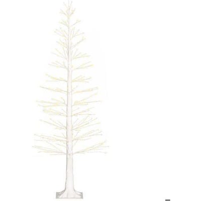 Verlichte kunstboom - MUVOE - HOMCOM 180 cm - 810 warmwitte LED - flexibele takken - IP44 waterdicht wit