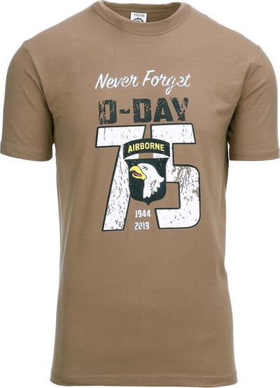 Fostex Garments - T-shirt D-Day 75 years (kleur: Coyote / maat: S)