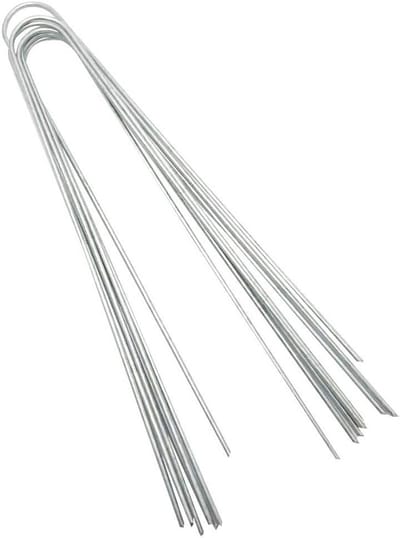 50x U-Vormige Tuinharingen 30cm - Gegalvaniseerd Staal voor Gazon, Grondzeil en Kunstgras