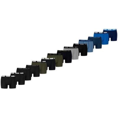 Puma Boxershorts Basic - 14 pack heren boxers - Multicolor - Heren Ondergoed - Maat S