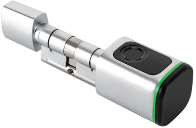 VIEMAE Smart lock - Slim deurslot - Smart device - Deurslot - 4-in-1 Vingerafdruk, app, sleutelkaart, handmatige sleutel - Zilver