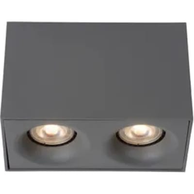 Lucide Plafondspot Bentoo Grijs 2xgu10 5w