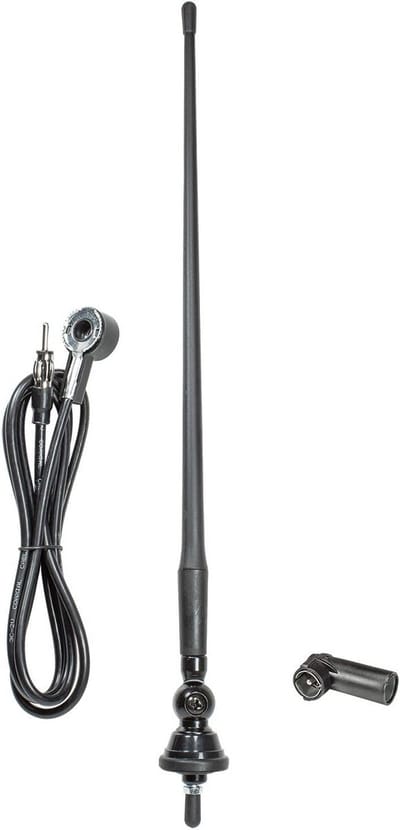 Universele Rubberen Autoantenne AM/FM Hoog Flexibel met Lange Kabel