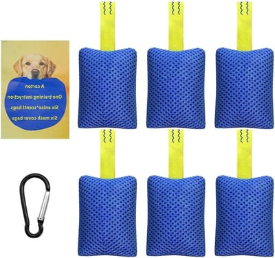 Honden Geurtrainingsset - Hondenspeur spel Snuffelmat - Mentale Stimulatie - Verbeterd Geuridentificatie - 16 x 11 x 5.5 cm - Blauw