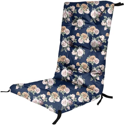 FEROCITY - Tuinstoelkussens - Comfortabel, duurzaam - Voor meubels van pallets - 130 x 50 x 5cm - Polyester - Rozen