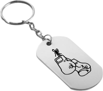 Akyol - Boksen Sleutelhanger - Vechtsporten - Bokser - Leuke kado voor iemand die van boksen houd - 2,5 x 2,5 CM