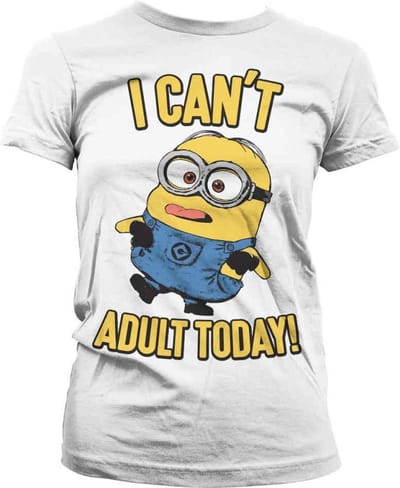 Minions Dames Tshirt -S- I Can't Adult Today Wit