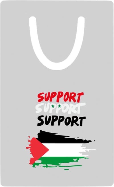Hacebo® - Support Palestina metalen boekenlegger- Palestina - mensen die liefde willen geven aan Palestina - degene die van Palestina houden - supporten - oorlog - verjaardagscadeautje - gift - geschenk - kado Bladwijzer boekenleggers - 7.6 cm x 5cm