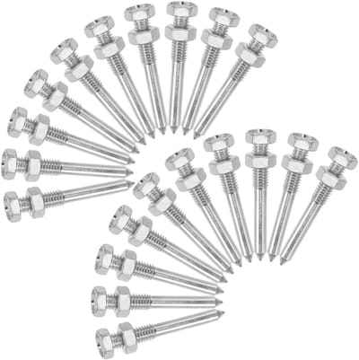 Schoenen Spikes - Gazon Beluchter - Gazon Onderhoud - Slijtvast Ontwerp - 26 Stuks - Zilver