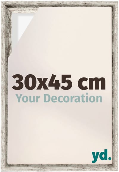 Your Decoration - Baklijst 30x45 cm - Wit Vintage - Baklijst voor Canvas - MDF - Lyon