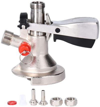Allecto - Keg Bier Tap - Ontlastklep - Geschikt voor Type G5/8 A Keg Coupler - RVS en Duurzaam - Tapinstallatie - Perfect voor Feestjes - Voor Thui...