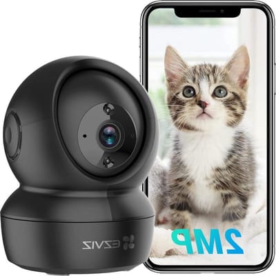 Wi-Fi Indoor Beveiligingscamera 1080P Pan-Tilt IP-camera Nachtzicht Motion Tracking Audio Alexa-compatibel Spy Camera