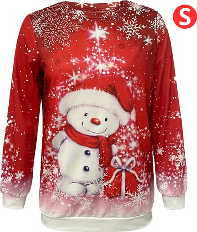 Bovista Kersttrui - Dames - Foute Kersttrui - Christmas Sweater - Kerst Sweater - Christmas Jumper - Pyjama - Pullover - Maat S