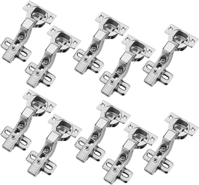 Set van 10 BLUM binnenpotscharnier 71B3750 110° met automatische sluiting incl. montageplaat 173L6100