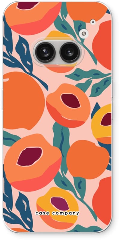 Case Company® - Hoesje geschikt voor Nothing Phone (2a) hoesje - Perzik - Soft Cover Telefoonhoesje - Bescherming aan alle Kanten en Schermrand