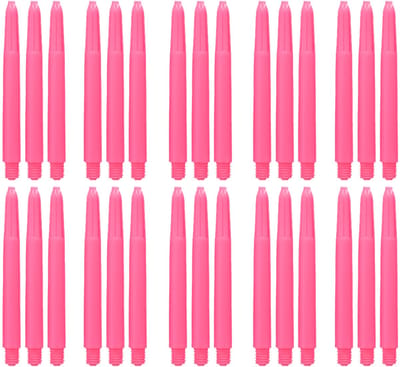 Dragon Darts Dart Shafts - 10 Sets (30 stuks) - Medium - Stevige en Duurzame Dart Shafts - Roze