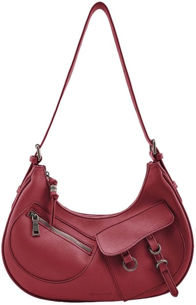 FREDsBRUDER schoudertas My Bestie Shoulderbag With Pockets Real Red rood