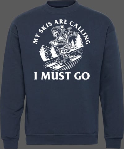 Sweater My Ski's Are Calling | Apres Ski Verkleedkleren | Ski Pully Heren | Foute Party Ski Trui | Navy | maat XS