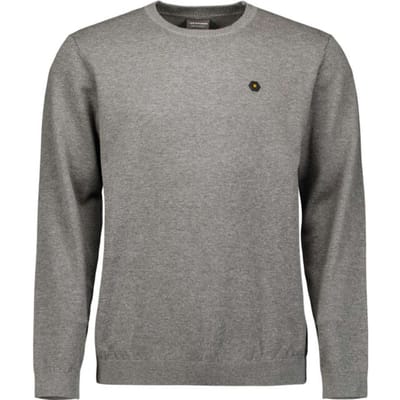 No Excess Pullover crewneck 2 coloured melang grey melange