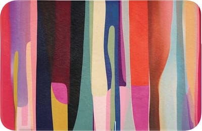 Badmat 60x40 cm - Antislip - Kleurbanen - Verticaal - Kleurrijk - Badmatten voor badkamer - Badkamermat - Douchemat - Badkamer mat