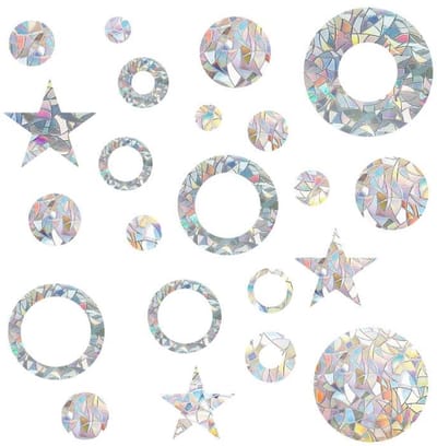 Store_8 - Vensterstickers - Anti-Collision - Rainbow Effect - 39 Pcs