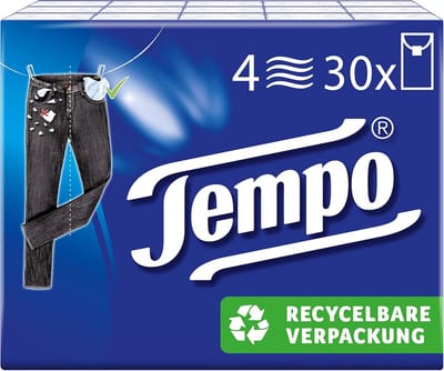 Klassieke 4-laagse Papieren Zakdoeken, 30 Pakken (300 Doekjes)