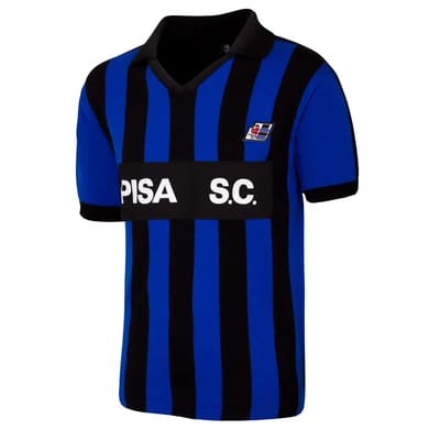 COPA - Pisa S.C. 1986/87 Retro Voetbalshirt - Heren - Blauw - Zwart - L