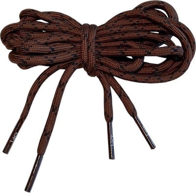 Schoenveter - Bruin-zwart- 150 cm lang x 4 mm breed model rond
