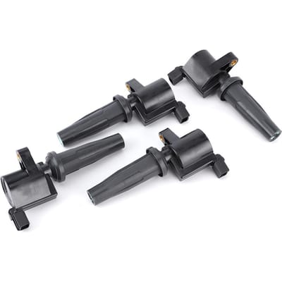 4 Pièces Bobine d'Allumage Accessoires de Remplacement Convient pour Ford C Max Escape Fusion DG522 black